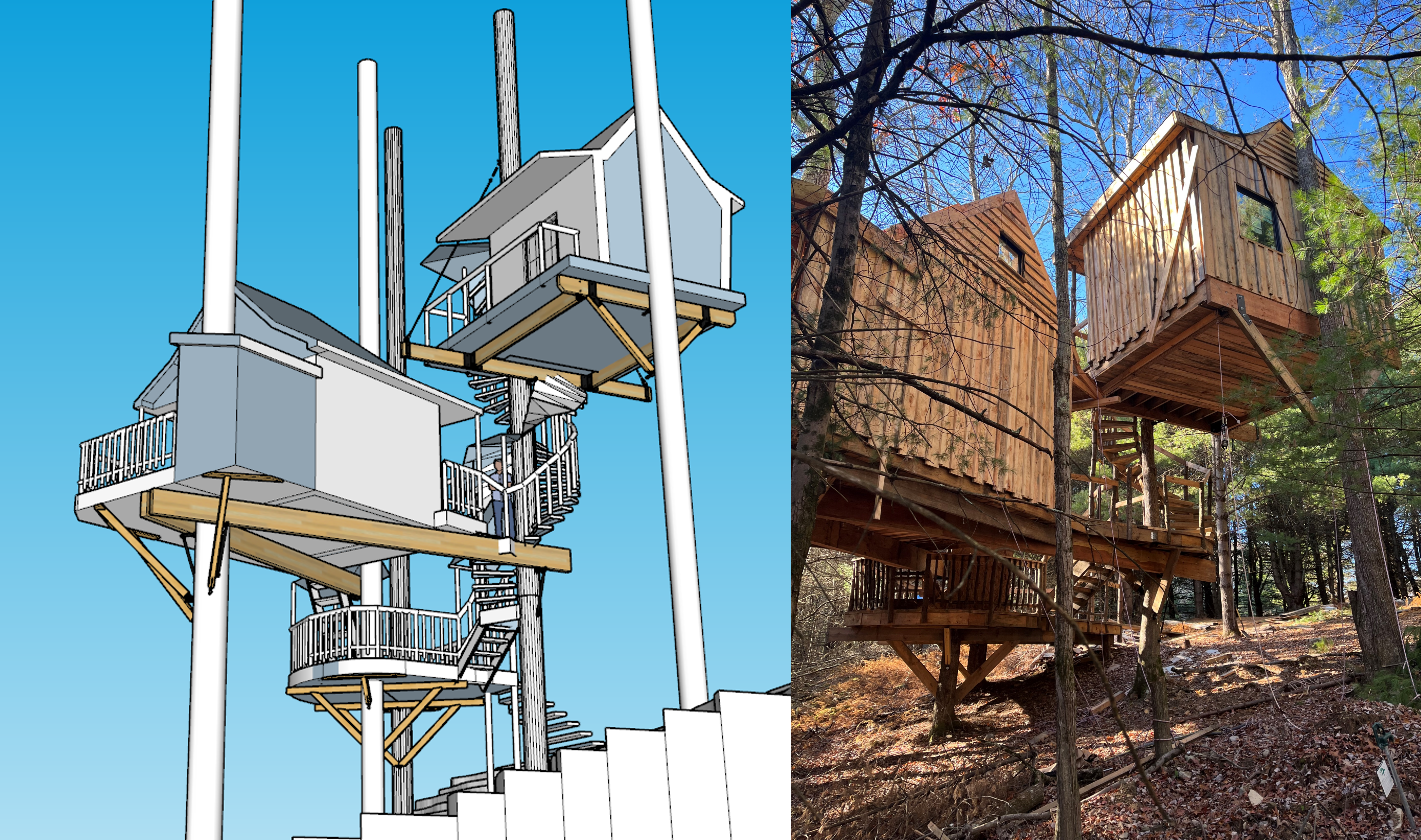 How Treehouse Supplies Engineered a Five-Star DIY Treehouse Retreat in New York
