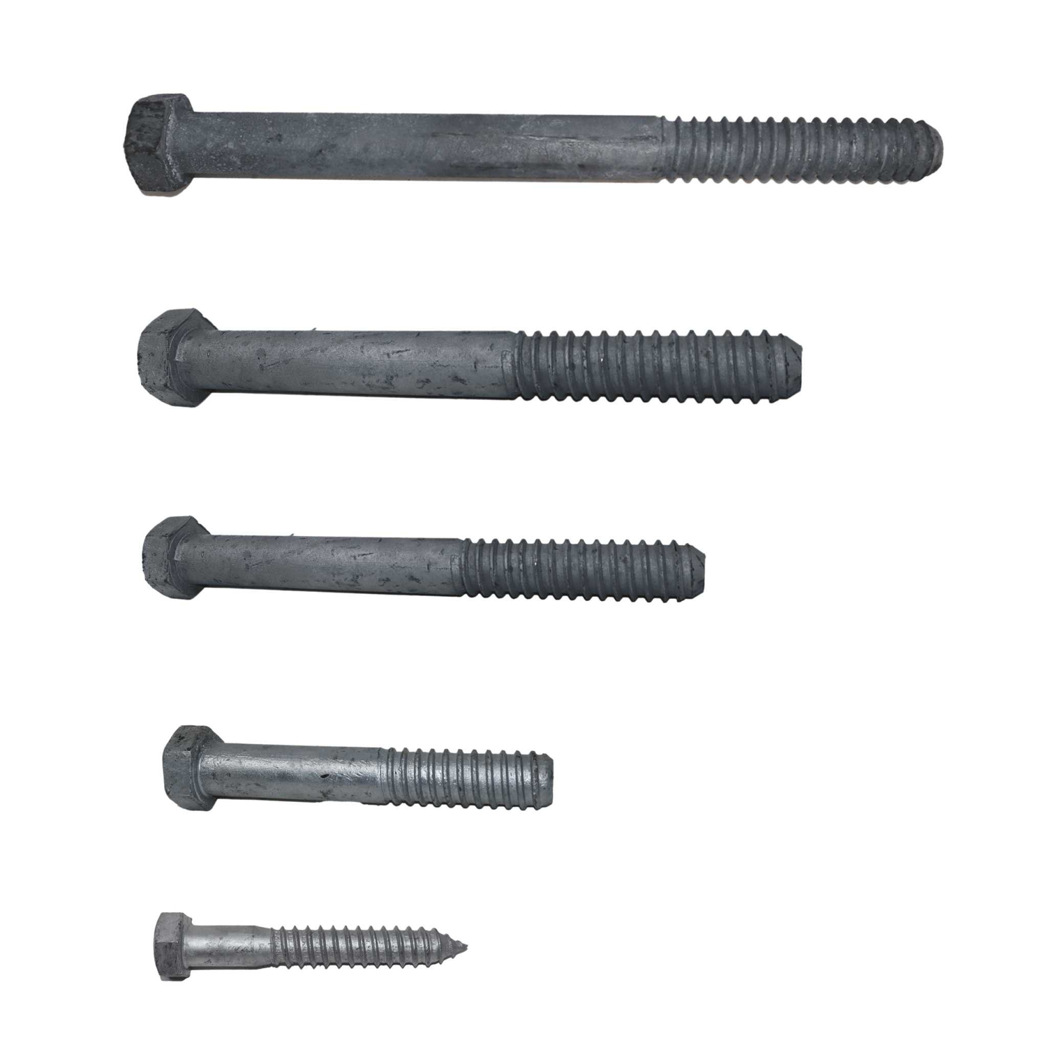 1.25" Treehouse Lag Bolts - Heavy-Duty Galvanized Fasteners