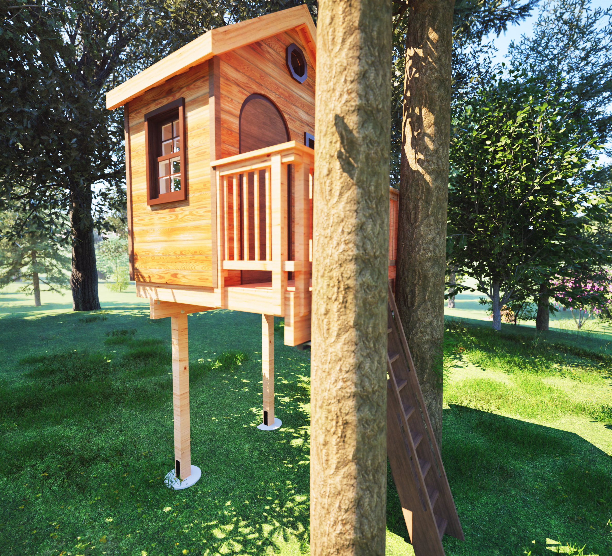THE TAHOE: MINI © 2 tree 2 post Treehouse Plan