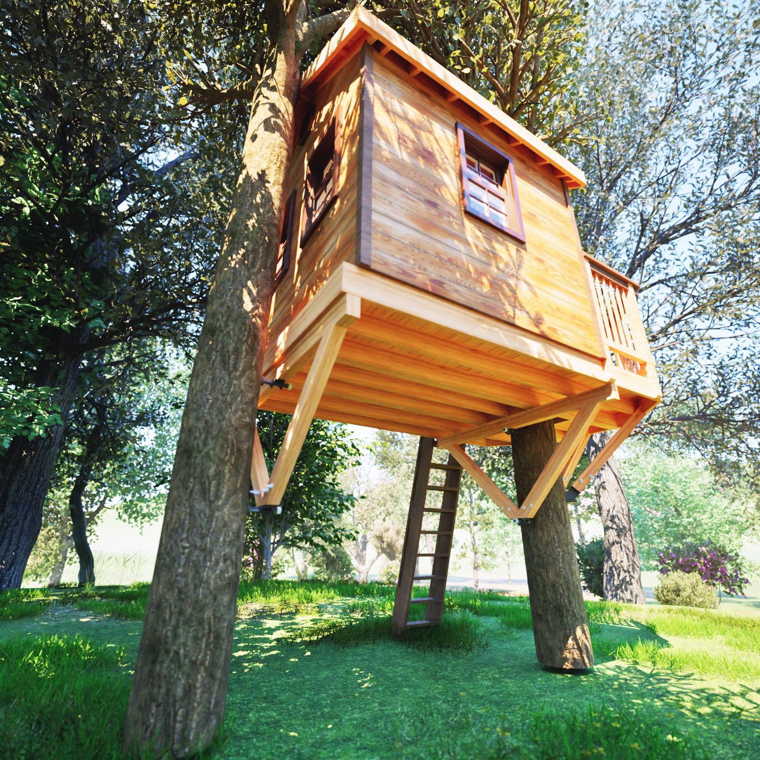 THE TAHOE: WRAPAROUND © Rectangular Treehouse Hardware Kit