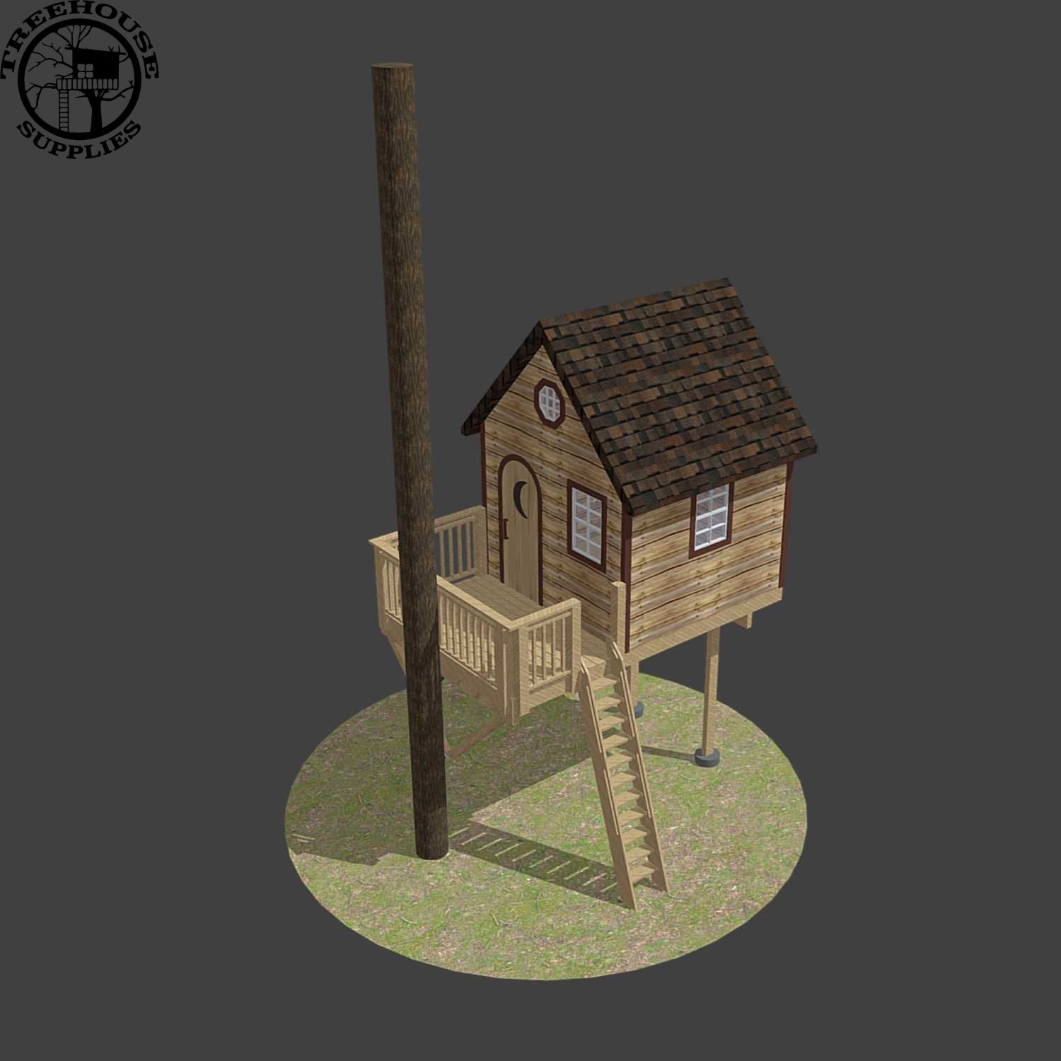 Treehouse Supplies THE FINGER LAKES: STANDARD © 1 tree 2 post hardware kit
