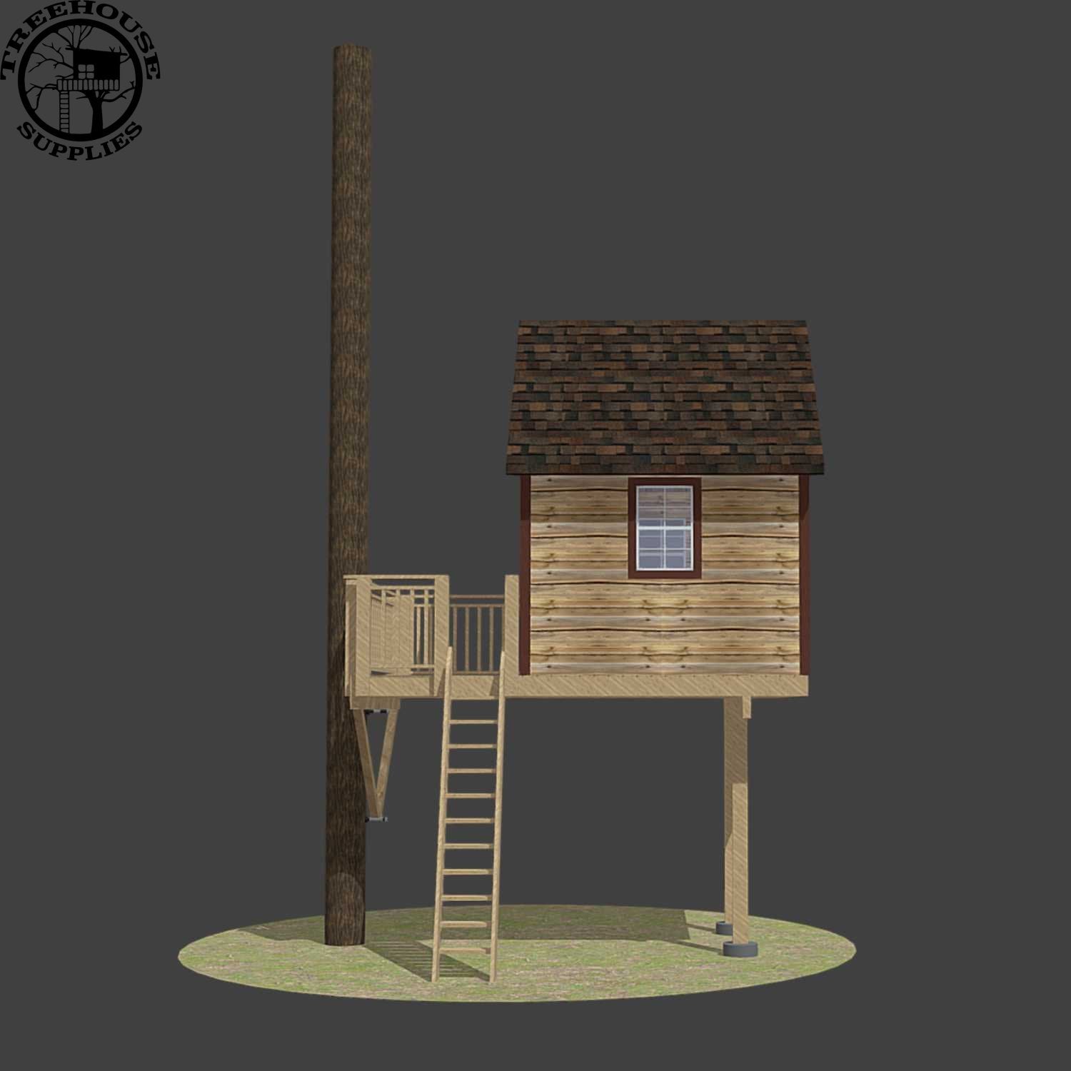 Treehouse Supplies THE FINGER LAKES: STANDARD © 1 tree 2 post hardware kit