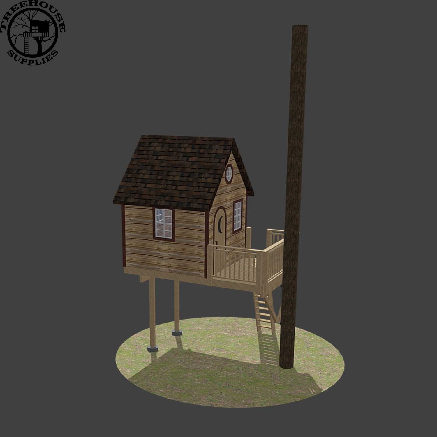 Treehouse Supplies THE FINGER LAKES: STANDARD © 1 tree 2 post hardware kit