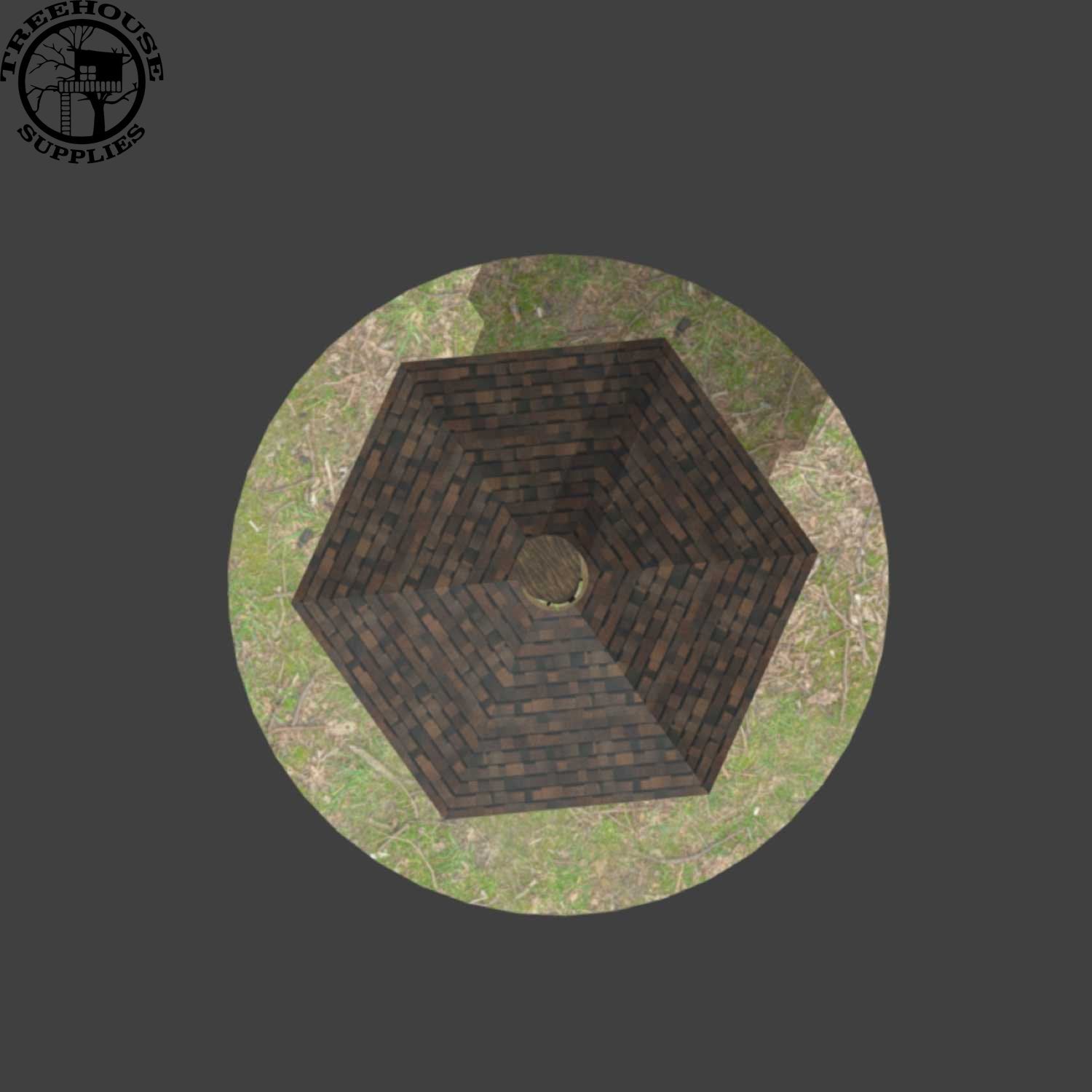 THE SIERRA © : 10' Hexagonal Treehouse Plan
