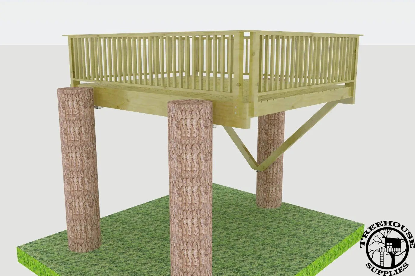 3 TREE TRI-BEAM AND SINGLE BEAM KIT - DELUXE - Treehouse Supplies