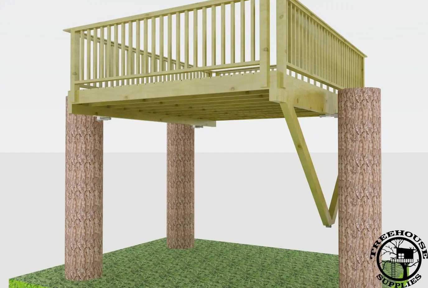 3 TREE TRI-BEAM AND SINGLE BEAM KIT - DELUXE - Treehouse Supplies
