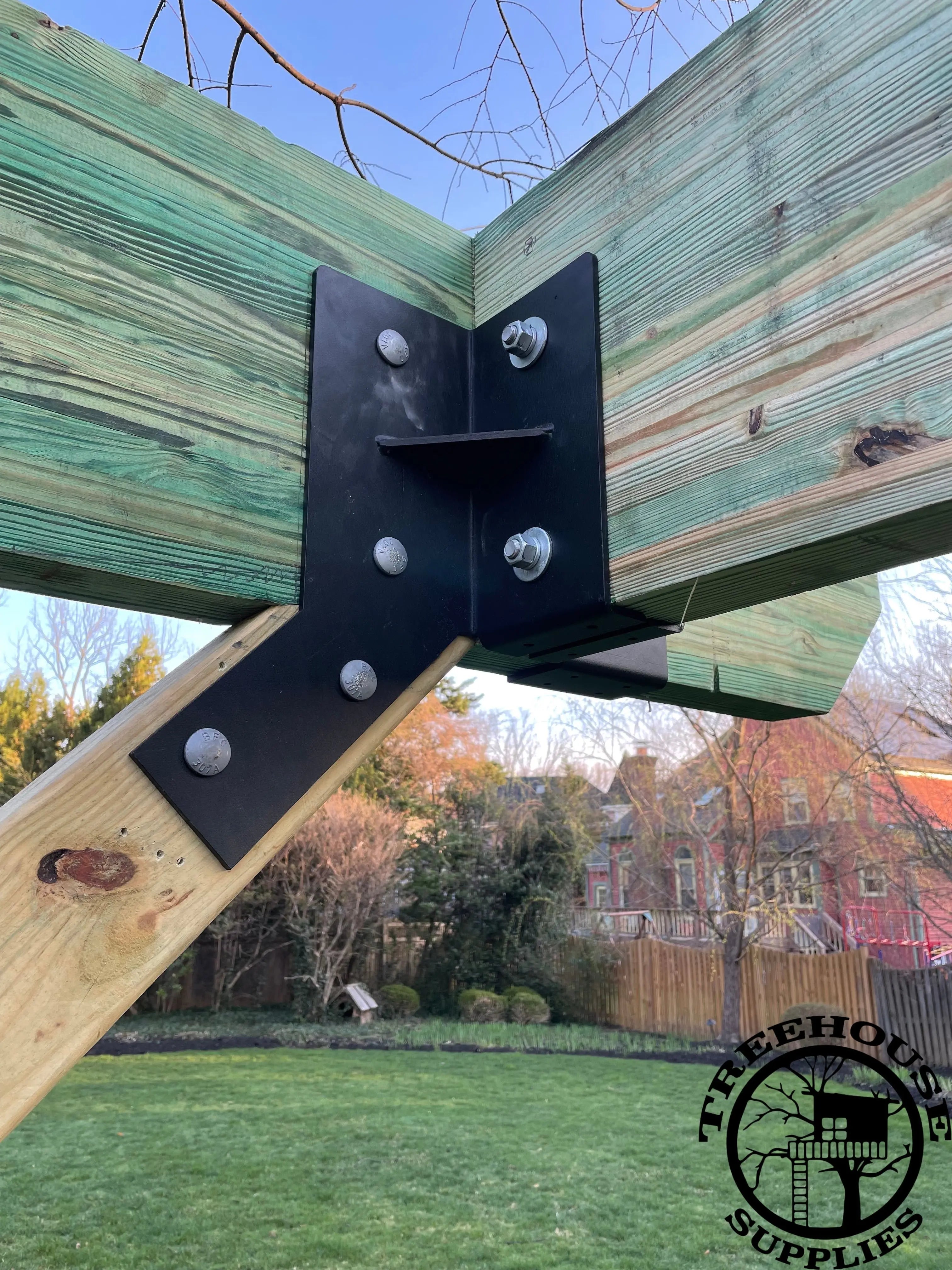 TBGL RIGHT TRIBEAM TO GLULAM BRACKET - Treehouse Supplies