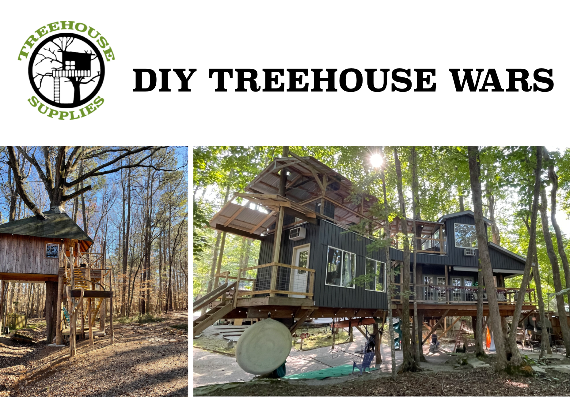 Treehouse Stuff Store 16' Octagon Treehouse Kit | Treehouse Hardware โ Treehouse Supplies