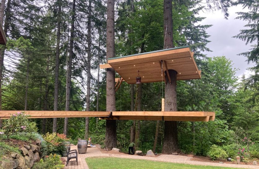 The Floating Treehouse in Oregon — Engineered by Treehouse Supplies