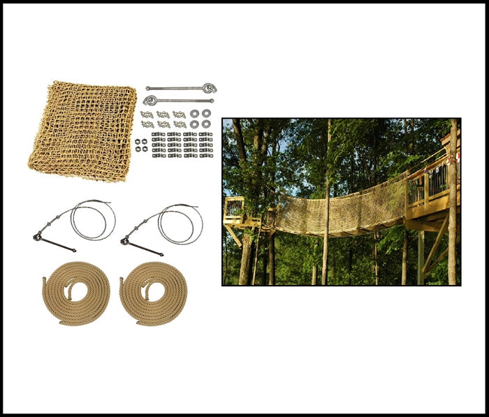Deluxe Tree House Bridge Kits - 32 to 60' Treehouse Supplies