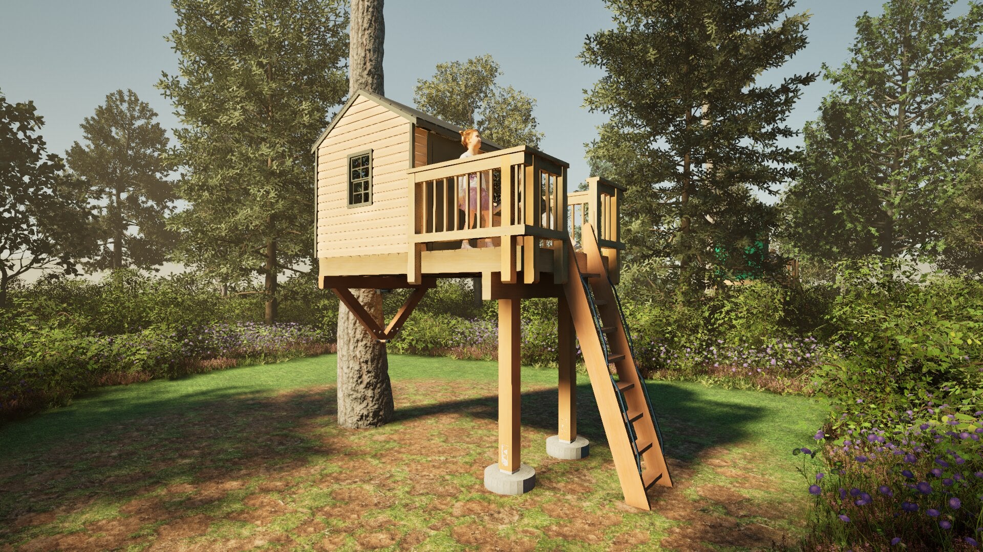 Tree Top Playhouse CABIN - 6' x 9' Platform