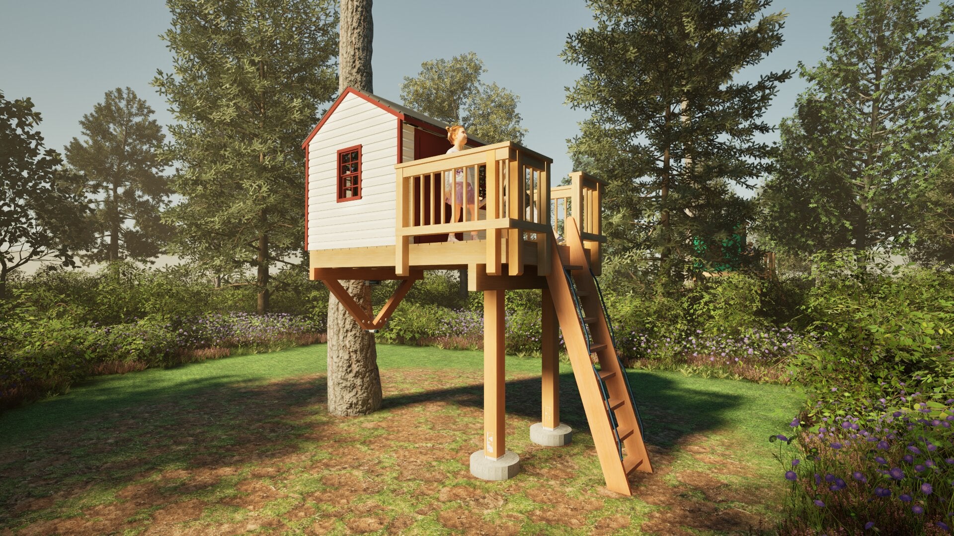 Tree Top Playhouse CABIN - 6' x 9' Platform