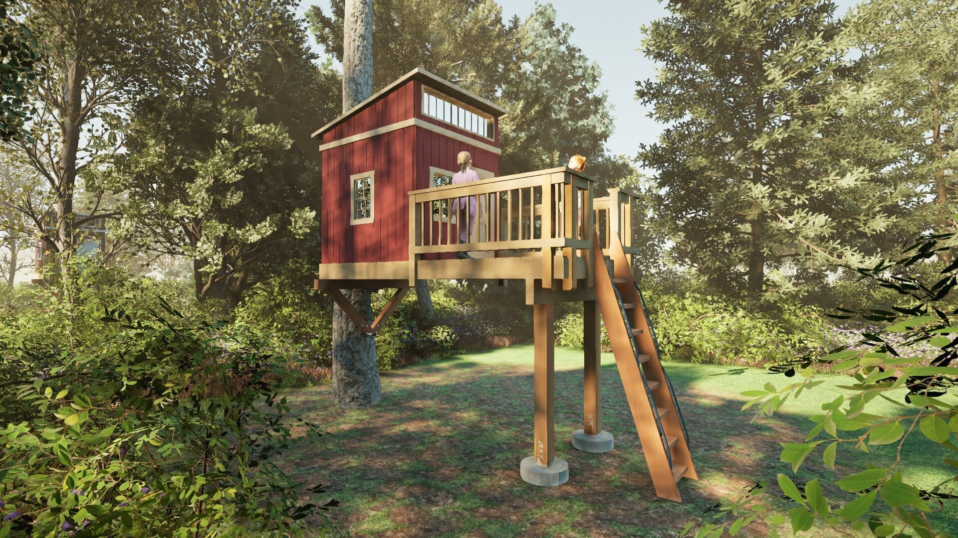 Tree Top Playhouse LODGE - 6' x 9' Platform
