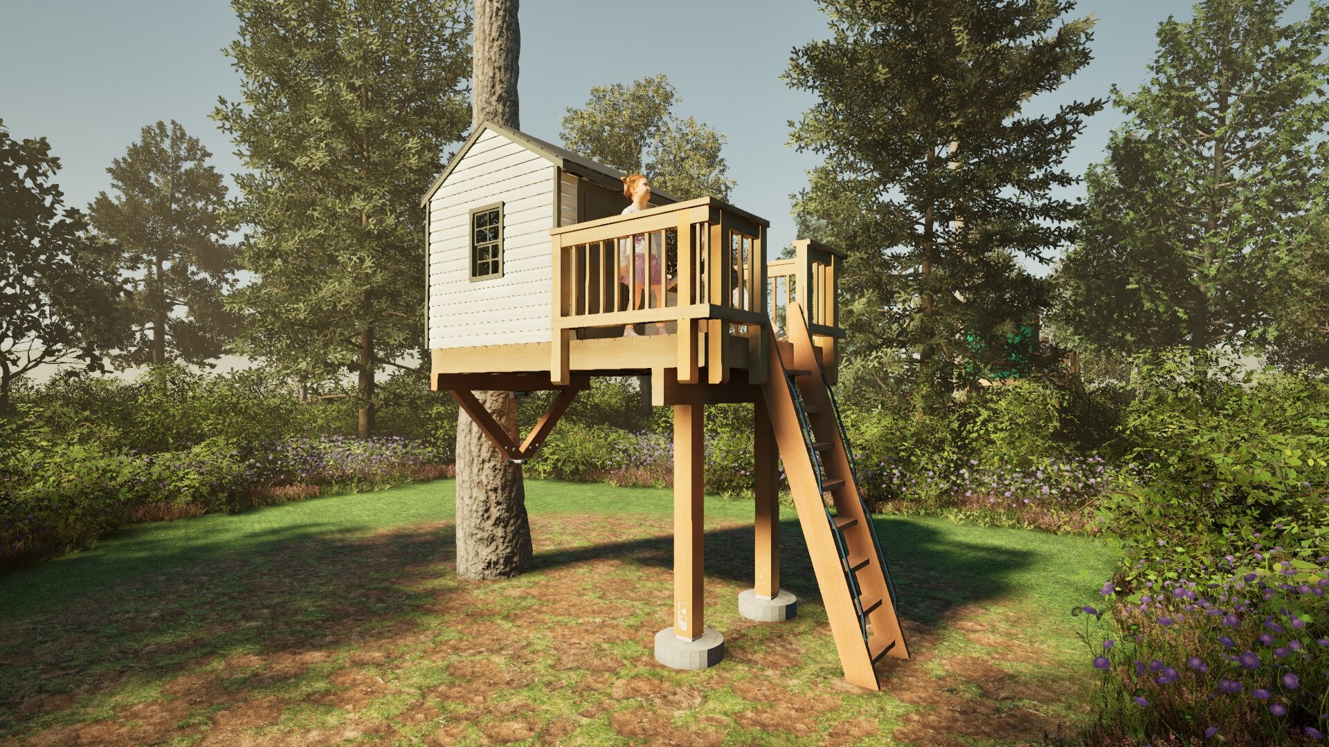 Tree Top Playhouse CABIN - 6' x 9' Platform