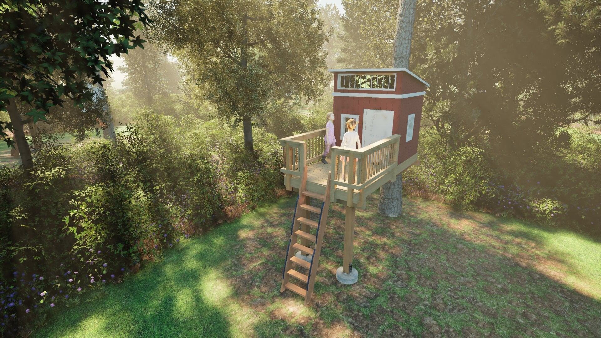 Tree Top Playhouse LODGE - 6' x 9' Platform