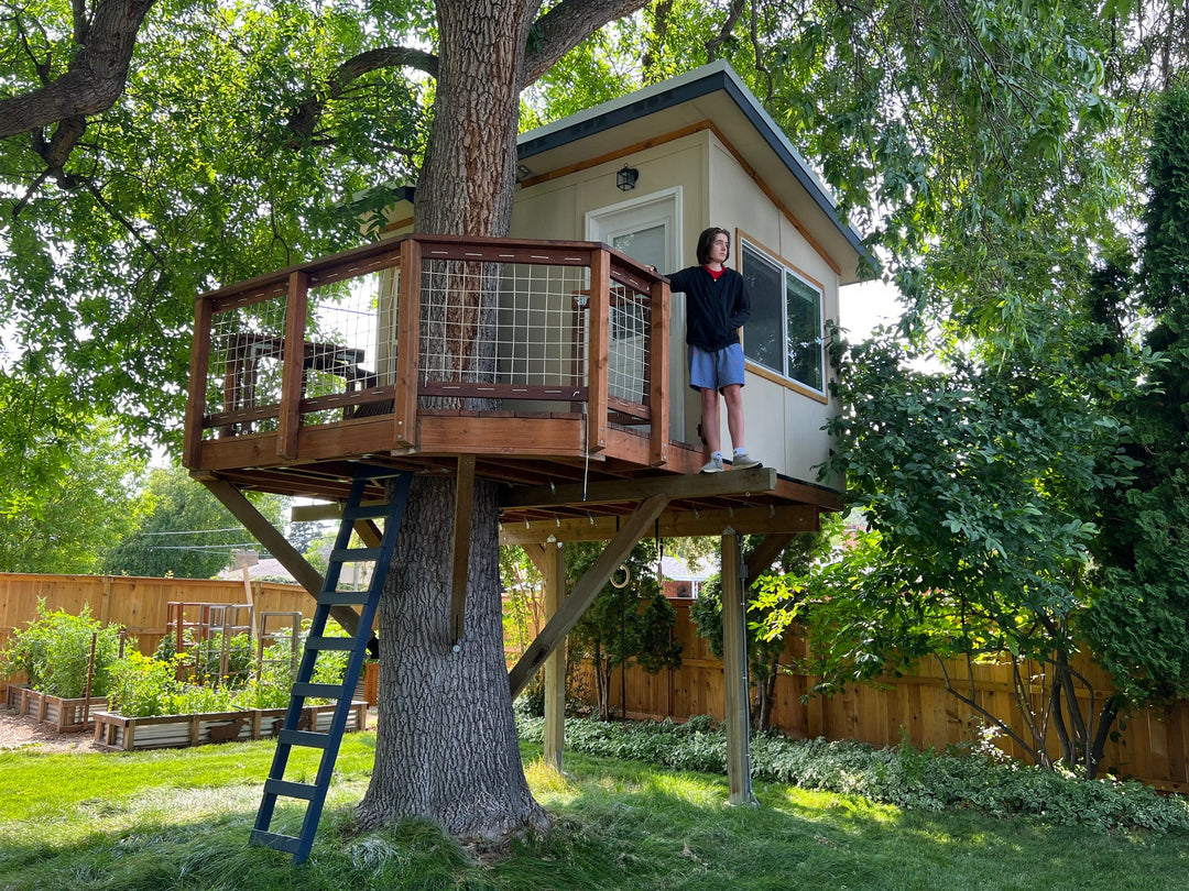 Treehouse Raves 12' x 14' Wraparound Treehouse Plan | Treehouse Plans & Hardware ...