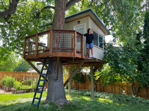 Tree House Plans Building An Outdoor Playhouse 12' X 14