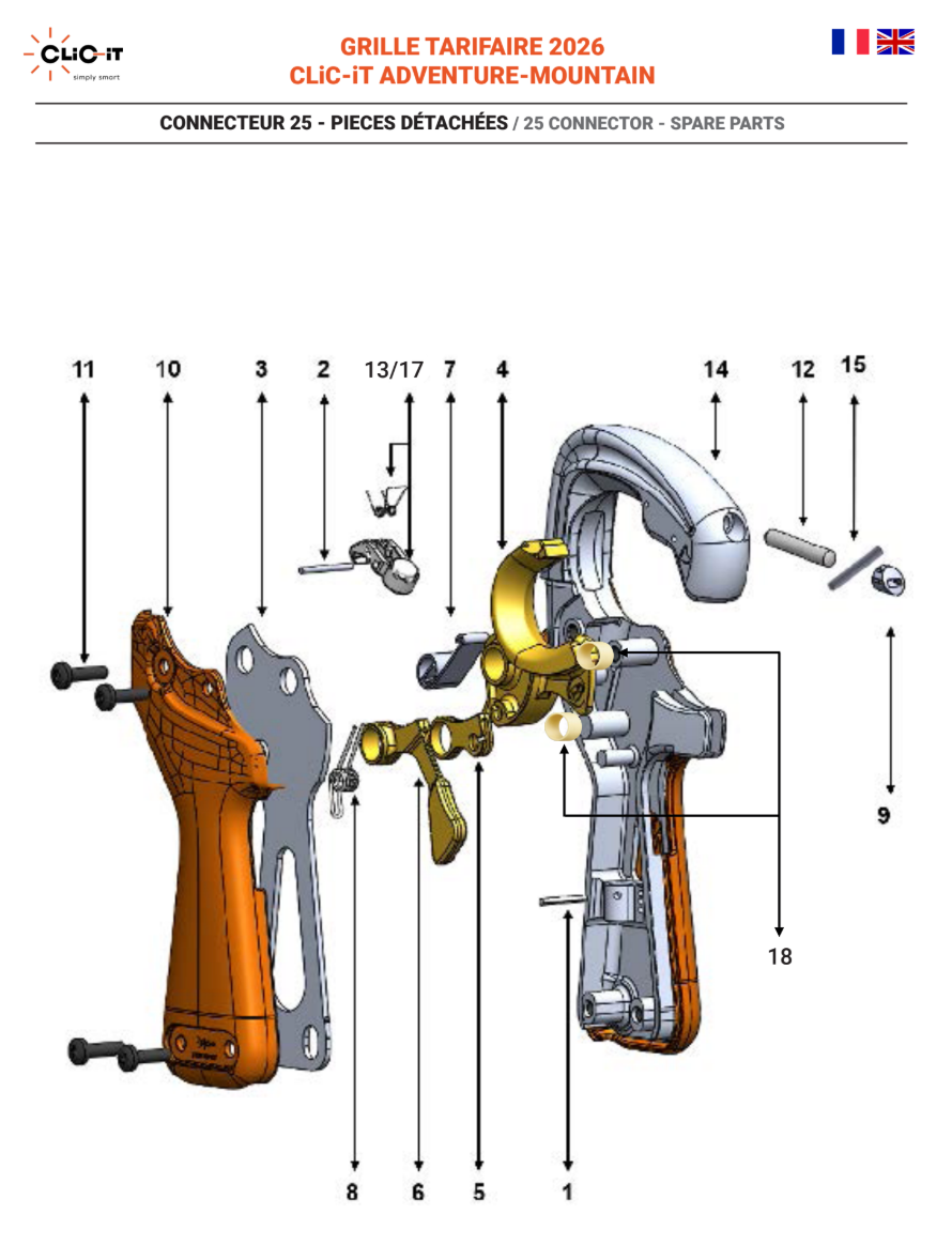 CLIC-IT 25 Mountain: U-Hook