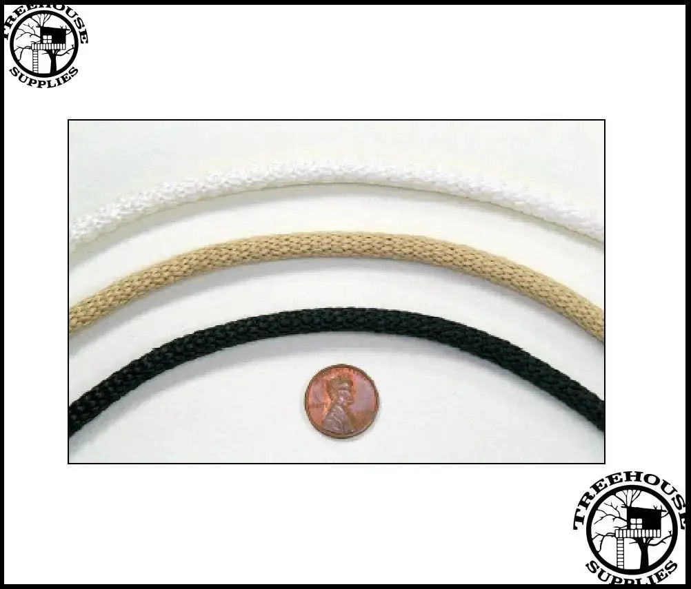 1/4 INCH DIAMETER POLYESTER LASHING CORD - SOLD BY THE LINEAR FOOT. - Treehouse Supplies