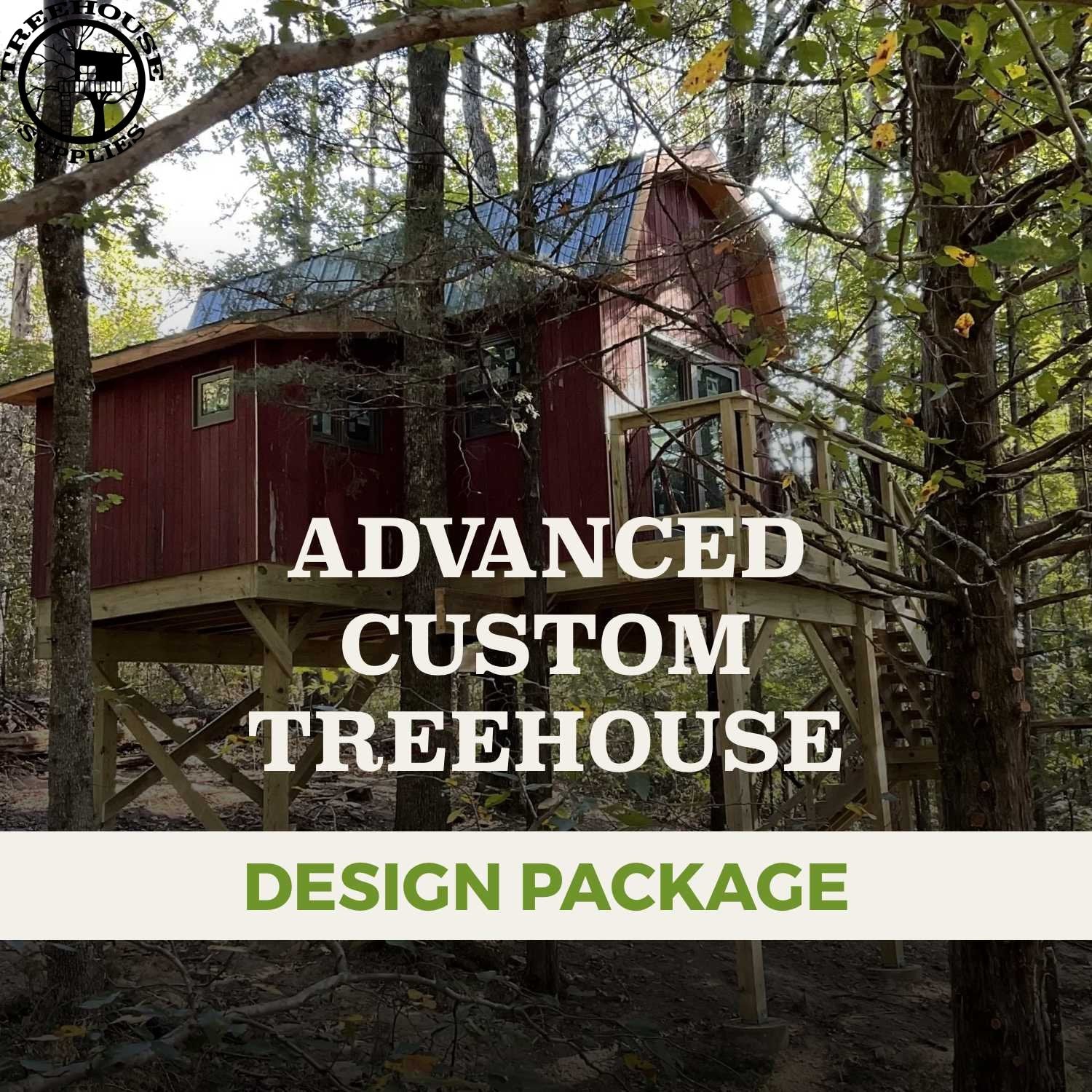 Treehouse Supplies Advanced Custom Treehouse Design Package: 6 additional renderings 