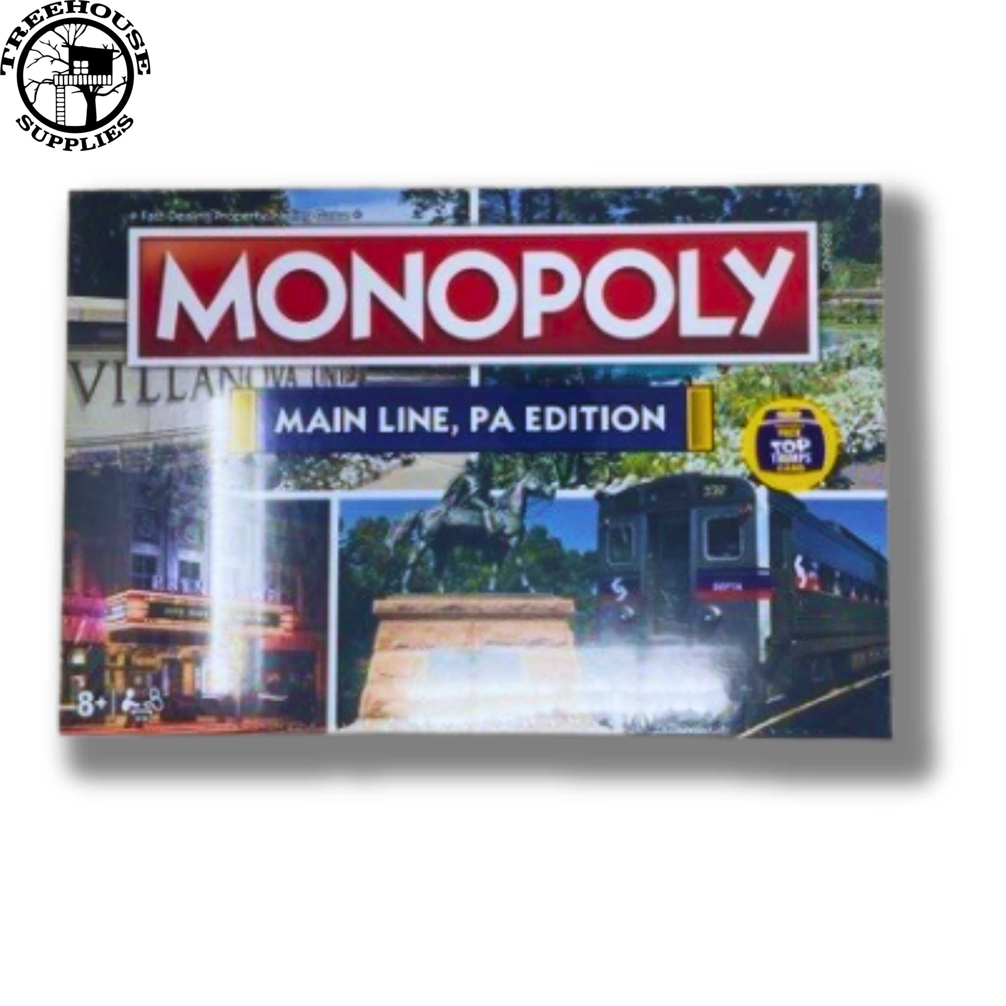 Treehouse Supplies MONOPOLY BOARD - MAINLINE PA EDITION 
