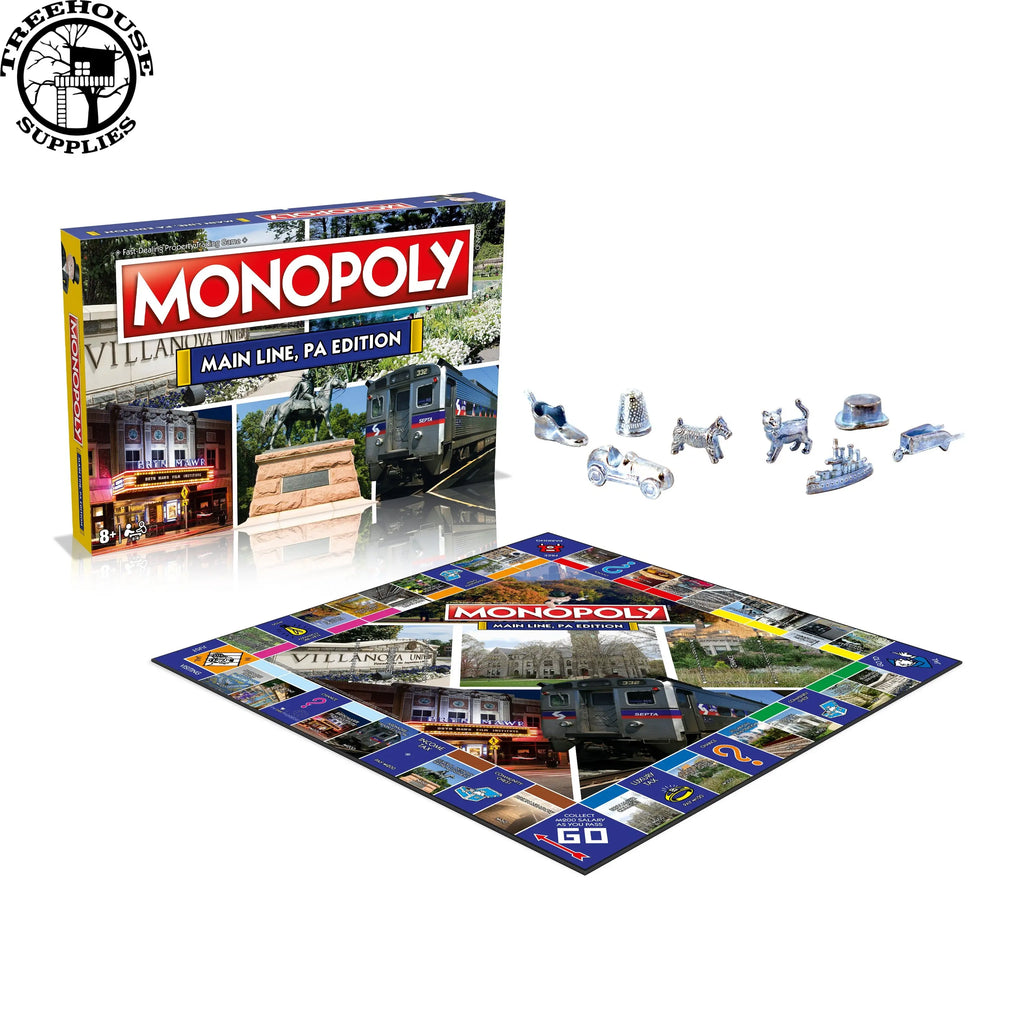 MONOPOLY BOARD - MAINLINE PA EDITION – Treehouse Supplies