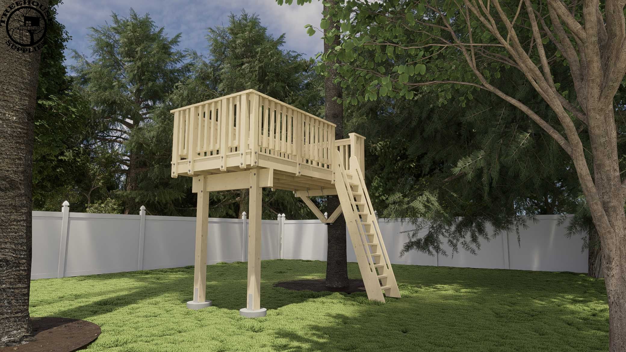 Treehouse Supplies THE FINGER LAKES: MINI © 1 tree 2 post hardware kit 