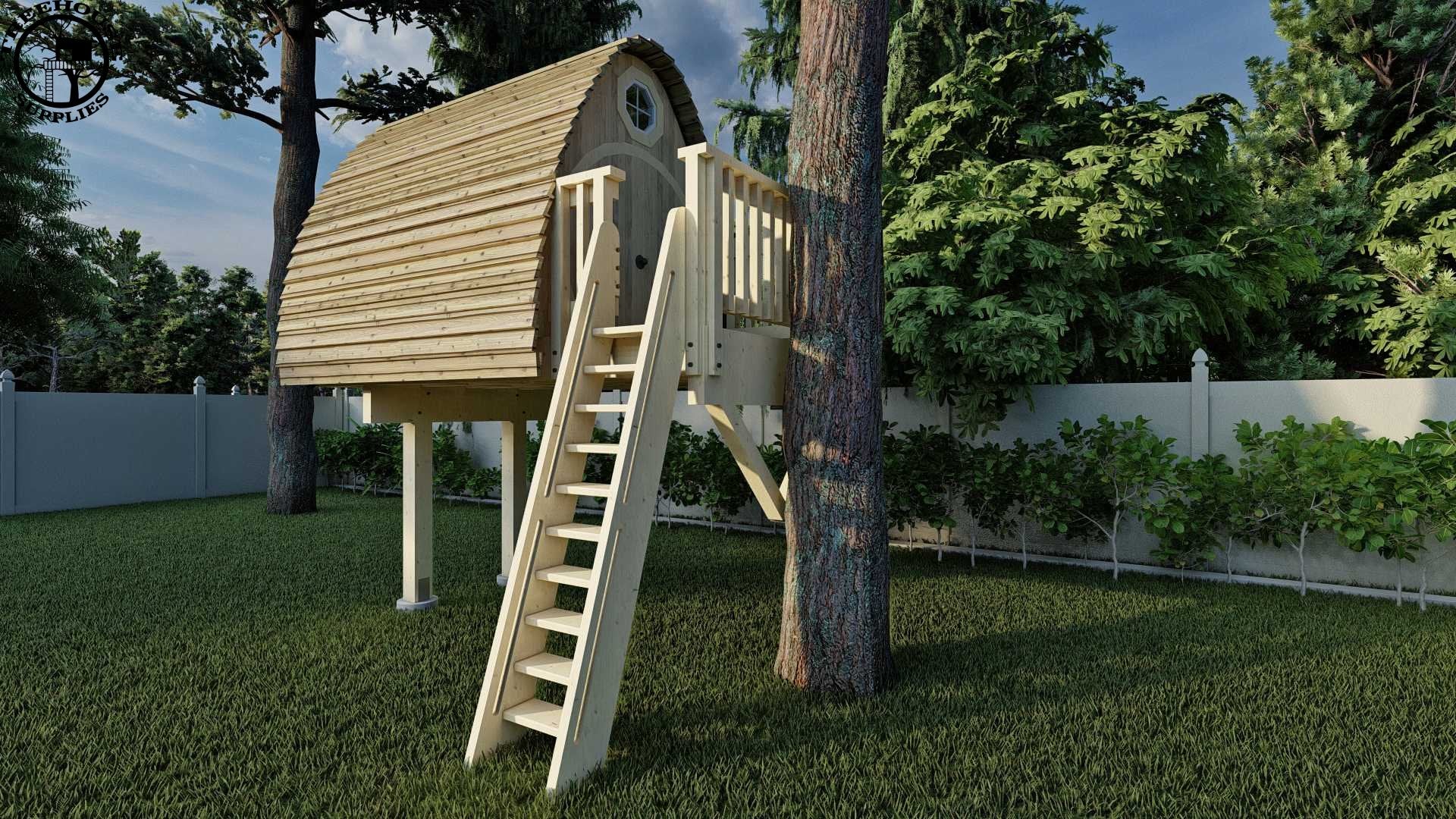 Tree House Box Treehouse Supplies, Plans, Brackets, Bolts, Kits, Zip Lines