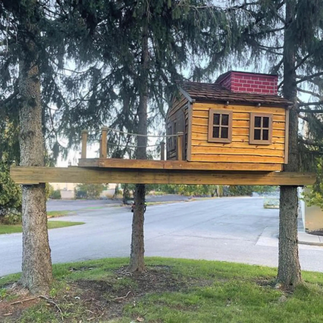 THE TIOGA © : 2 Tree Mini Treehouse Plan | Standard Treehouse Plans ...