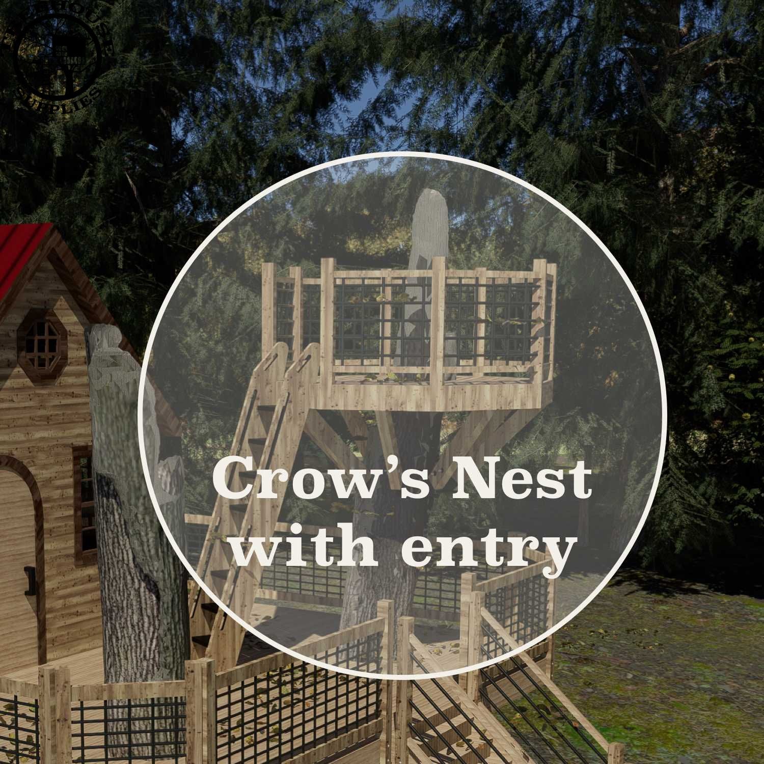 Treehouse Supplies Treehouse Design Package: Crow's Nest add on 