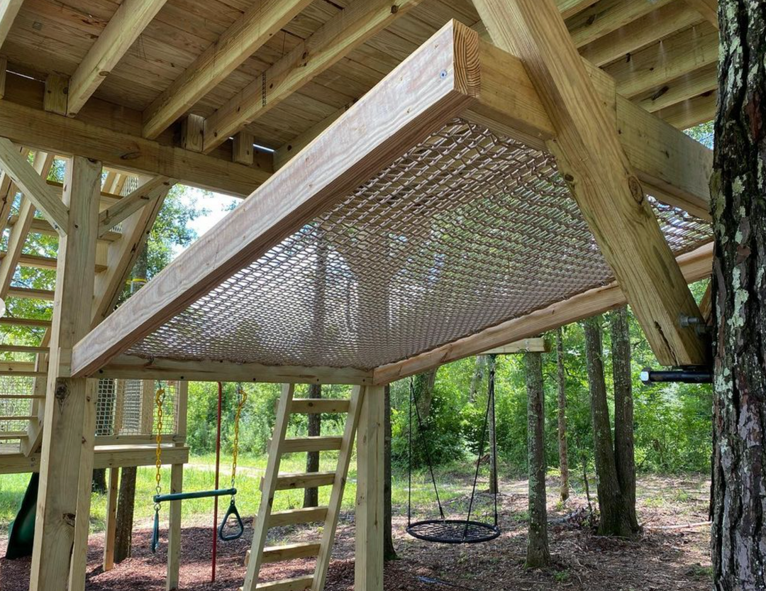 Treehouse Rope Netting Hammock double stacked net – Treehouse Supplies
