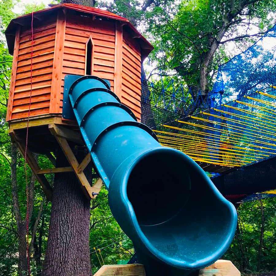 The Tunnel Express - Enclosed Treehouse Slide