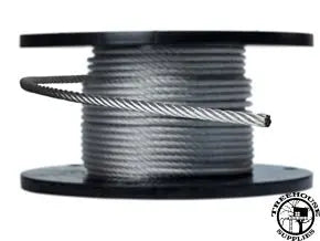 1/2" 6X25 GALVANIZED AIRCRAFT ZIPLINE CABLE - Treehouse Supplies