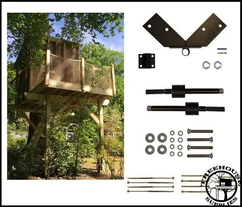 Treehouse Posts THE FINGER LAKES: LARGE © 1 tree 2 post hardware kit – Treehouse Supplies