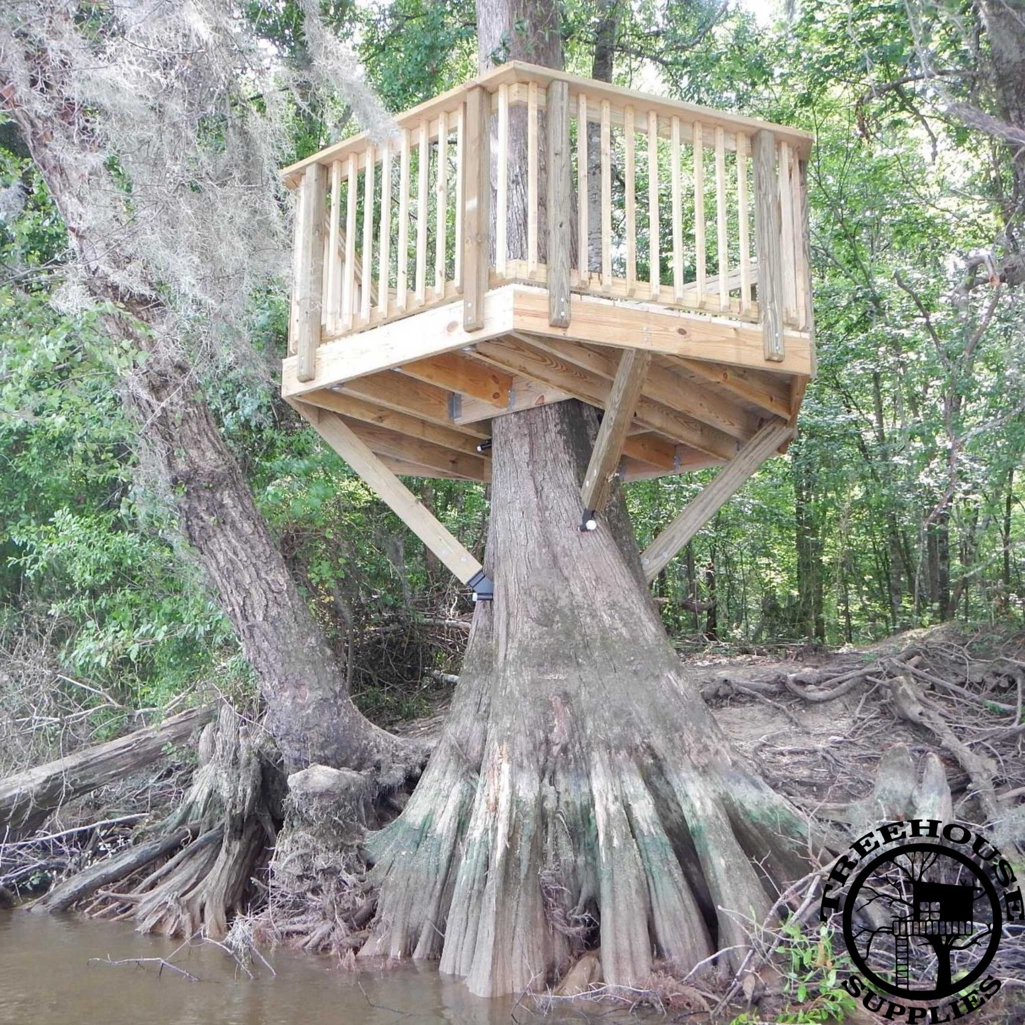 10' DIAMETER HEXAGONAL TREEHOUSE PLAN - NOW INCLUDES STEP-BY-STEP 3D MODELING!! - Treehouse Supplies