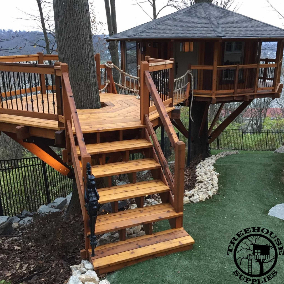 Octagonal Tree Riser 16' Octagon Treehouse Plan | Standard Treehouse Plans & Attachment ...