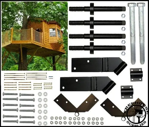 Treehouse Stuff Store 2-Tree 8x14ft Treehouse Kit | Treehouse Hardware โ Treehouse Supplies