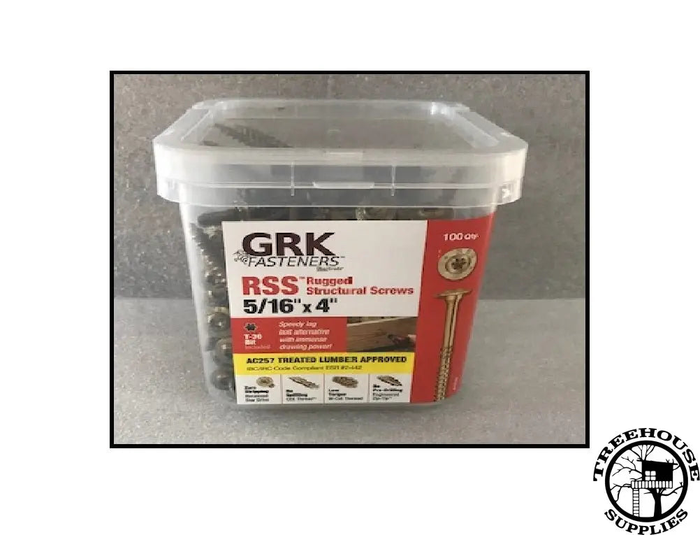 5/16" X 4" RSS SCREWS BY GRK FASTENERS - Treehouse Supplies