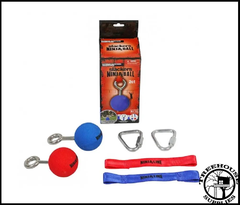 SLACKERS NINJA 2 BALL OBSTACLE WITH HARDWARE - Treehouse Supplies