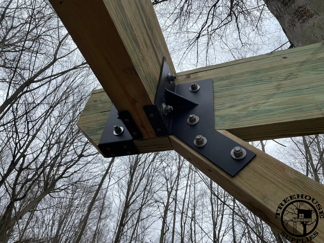 TBGL LEFT TRIBEAM TO GLULAM BRACKET Treehouse Supplies